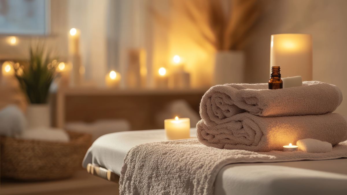 Serene spa environment with calming ambiance